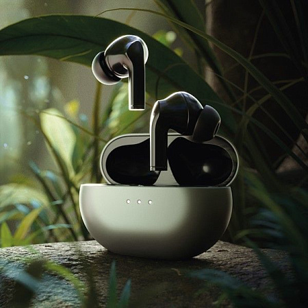 Наушники беспроводные "TWE-018", True Wireless, Bluetooth 5.1, графит